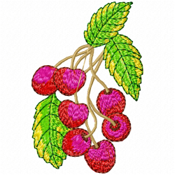 Cherry Embroidery Design 8 Cherry Embroidery Design 8